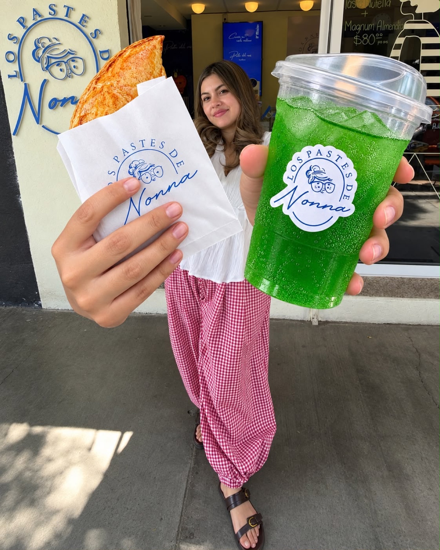 Paste y soda italiana de manzana verde